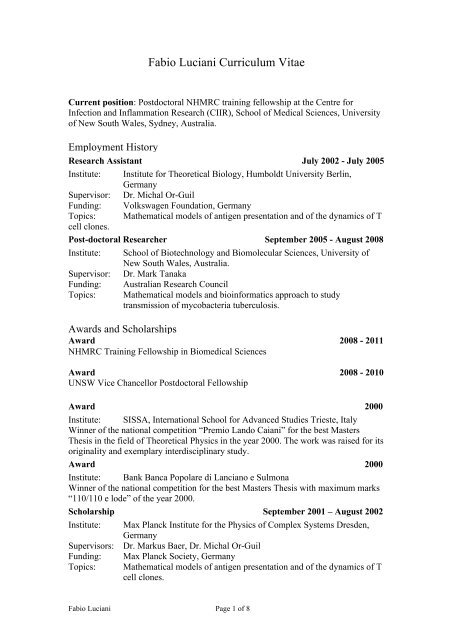 Unsw resume checker picture