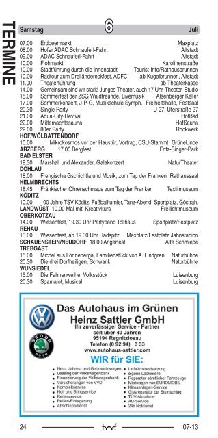 HP 07/2013 - Hof Programm