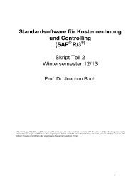 Standardsoftware für Kostenrechnung und Controlling (SAP R/3 ...