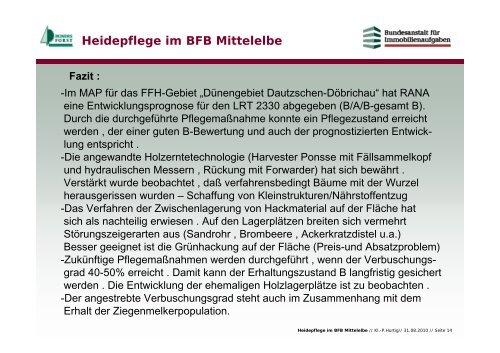 Heidepflege im Bundesforstbetrieb „Mittelelbe“ – ein ...