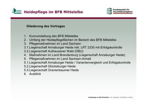 Heidepflege im Bundesforstbetrieb „Mittelelbe“ – ein ...