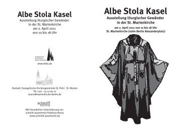 Albe Stola Kasel - Rogate-Kloster Sankt Michael zu Berlin