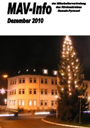 mav_info_dezember_2010 - Kirchenkreis Hameln-Pyrmont