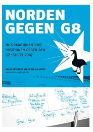 Das Kieler Netzwerk gegen den G8-Gipfel ist - Gipfelsoli