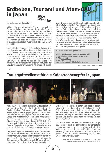 Ausgabe 1-2011 - Katholisches Auslandssekretariat