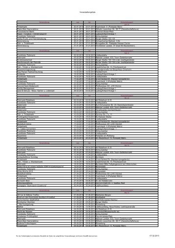 Veranstaltungsliste (pdf, 17 KB) - Frankfurt am Main