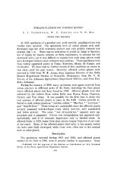 STRANGULATION OF COTTON ROOTS1 ... - Plant Physiology