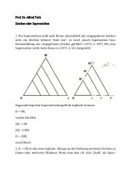 Zeichen od. Superzeichen - mathematical semiotics