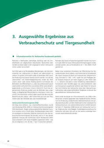 3. Verbraucherschutz und Tiergesundheit - Niedersächsisches ...