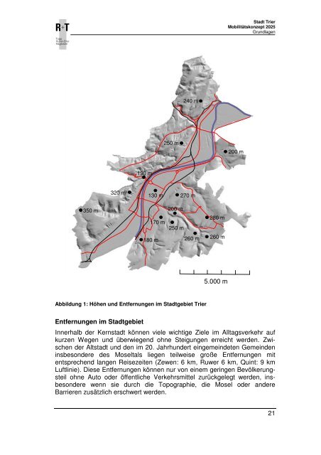 Mobilitätskonzept Trier 2025 Textband - Stadt Trier