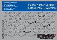 Piezon Master Surgery® Instruments & Systems - EMS - Electro ...