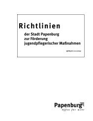 Förderrichtlinie Fahrten, Wandern, Lager - Stadt Papenburg