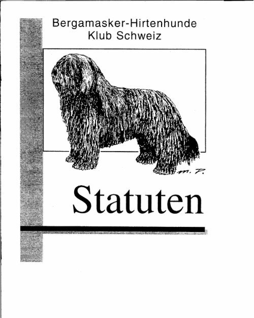 Statuten - Bergamasker-Hirtenhunde Klub Schweiz