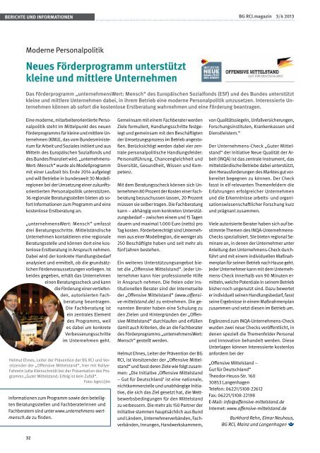 Ausgabe März / April 2013 - Chempark