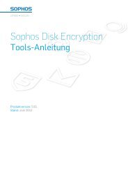 Sophos Disk Encryption Tools-Anleitung