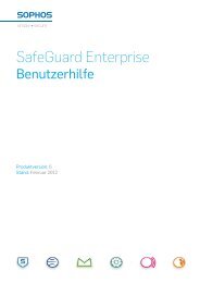 SafeGuard Enterprise Benutzerhilfe - Sophos