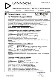 Ferienaktionen 2013 für Kinder und Jugendliche - Marktgemeinde ...