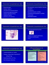 Differenzialdiagnose der Panzytopenie