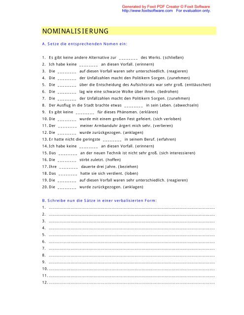 GRAM Nominalisierung - DEUTSCH-BLOG von Marco Zabel