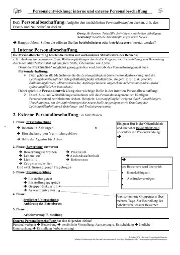 Personalbeschaffung extern und intern.pdf - Playmobil.hans ...