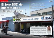 El foro BSD de Internet hace 10 AÃ±os, Brasil