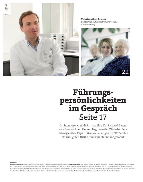 luag a! Ausgabe 1 (pdf) - Vlbg. KH-Betriebsgesellschaft