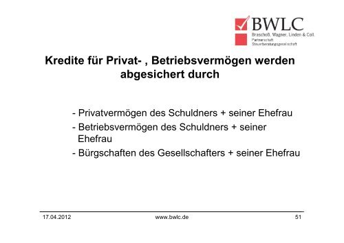 MAßNAHMEN FÜR UNVORHERSEHBARE TODES- UND ... - Bwlc.de