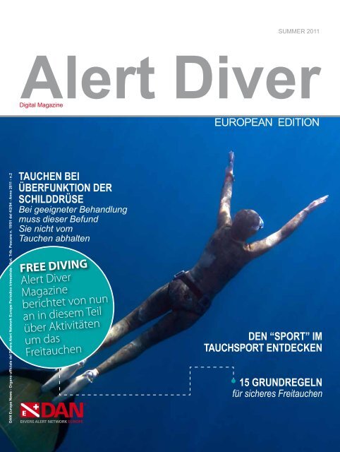 FREE DIVING Alert Diver Magazine berichtet von nun ... - DAN Europe