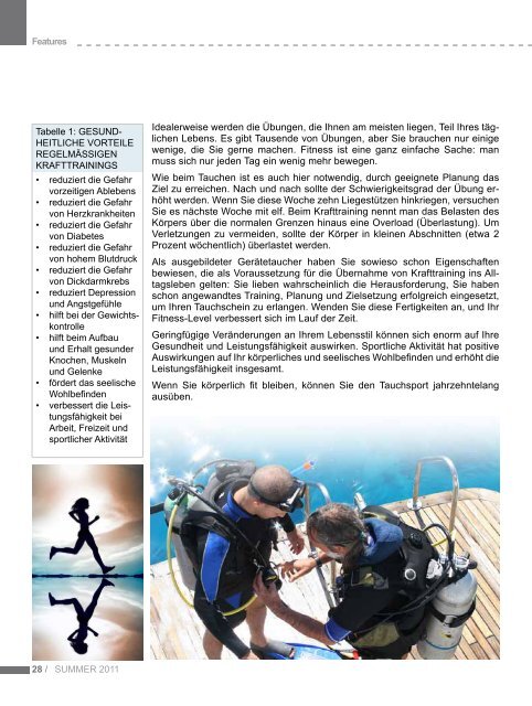 FREE DIVING Alert Diver Magazine berichtet von nun ... - DAN Europe