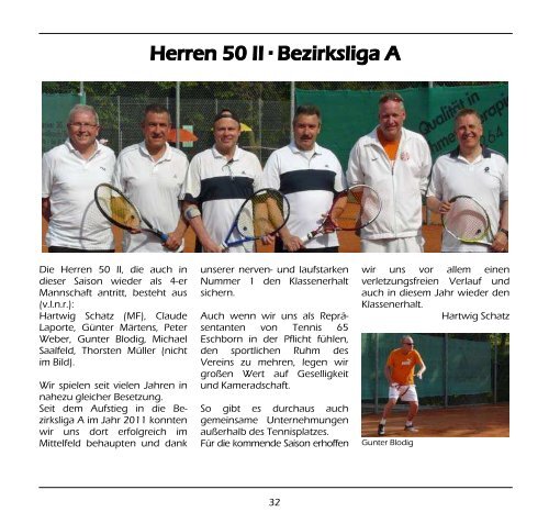 Club-Magazin 2013 - Tennis 65 Eschborn