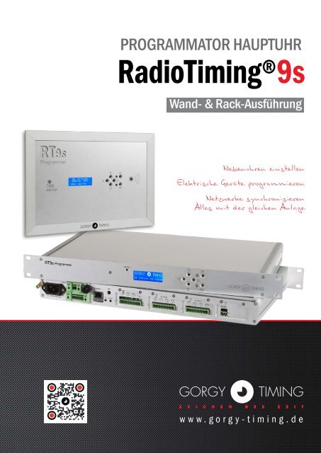 RadioTiming ® 9s Programmator Hauptuhr - Gorgy Timing
