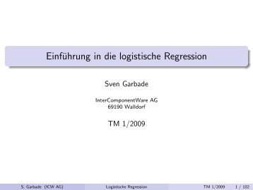 Einführung in die logistische Regression - Metabnet