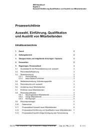 Prozessrichtlinie Auswahl, Einführung, Qualifikation und ... - Kern AG