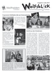 Ausgabe Mai 2013 [PDF, 1.00 MB] - Gemeinde Wolfhalden