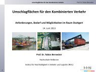 Umschlagflächen für den Kombinierten Verkehr - Baden-Württemberg