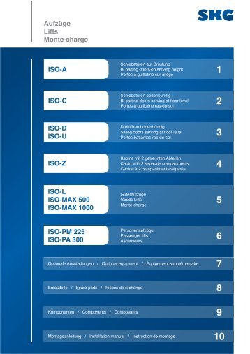 Kleingüteraufzug ISO - D