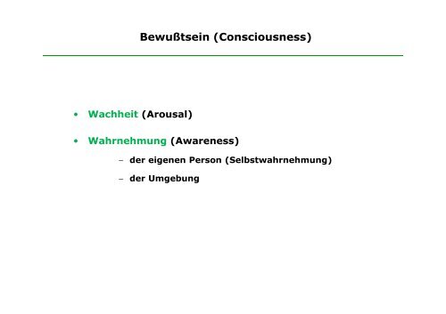 Hirnfunktionsdiagnostik bei PatientInnen mit schweren chronischen ...