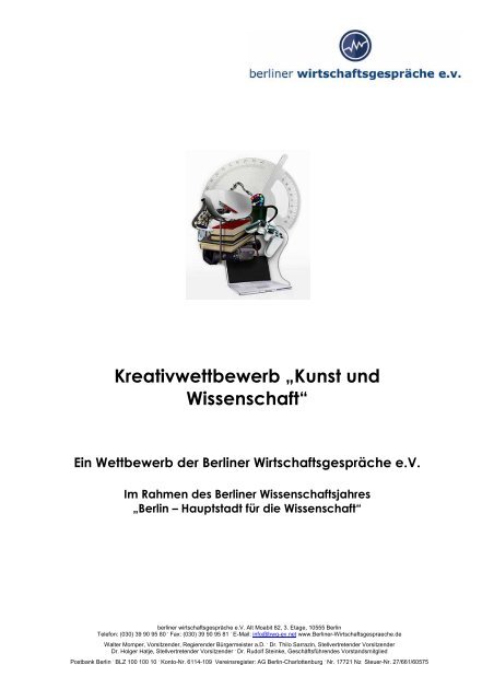 Kreativwettbewerb „Kunst und Wissenschaft“ - Berliner ...