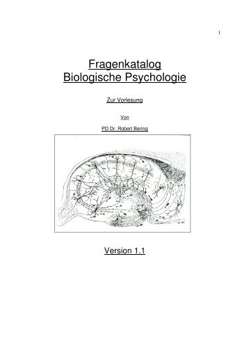 Fragenkatalog Biopsychologie Bering 1.1