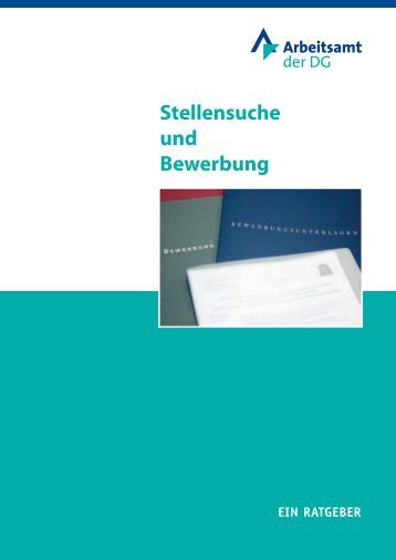 "Stellensuche und Bewerbung" (ADG) - Arbeitsamt der DG