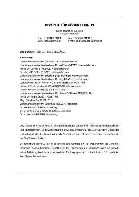 PDF-Download - Institut für Föderalismus