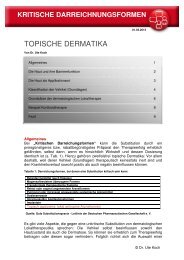 TOPISCHE DERMATIKA - Pharmazeutische-Bedenken.de