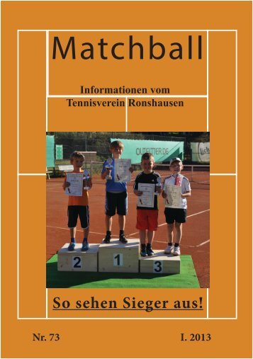 Matchball I.2013 - tennisverein-ronshausen.de