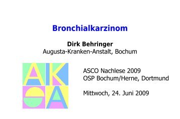 Bronchialkarzinom, Prof. Dr. Dirk Behringer - onkologie-klinik