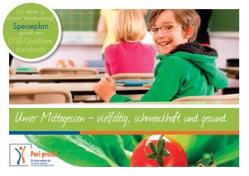 Flyer "Essen in der Grundschule" mit Pari - Pari proJob GmbH