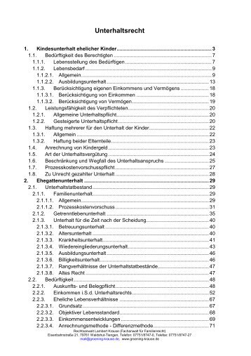 Krause - Unterhaltsrecht ab 2008