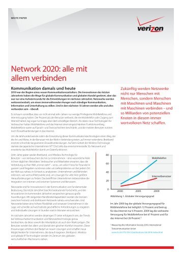 Network 2020: alle mit allem verbinden - Verizon Business