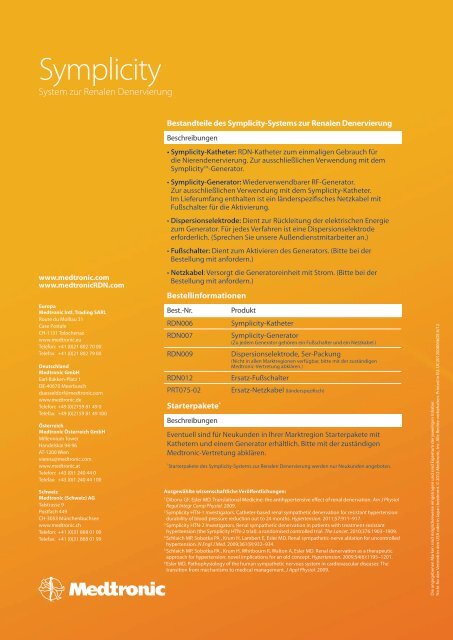 Symplicity™ - Renal Denervation (RDN) by Medtronic