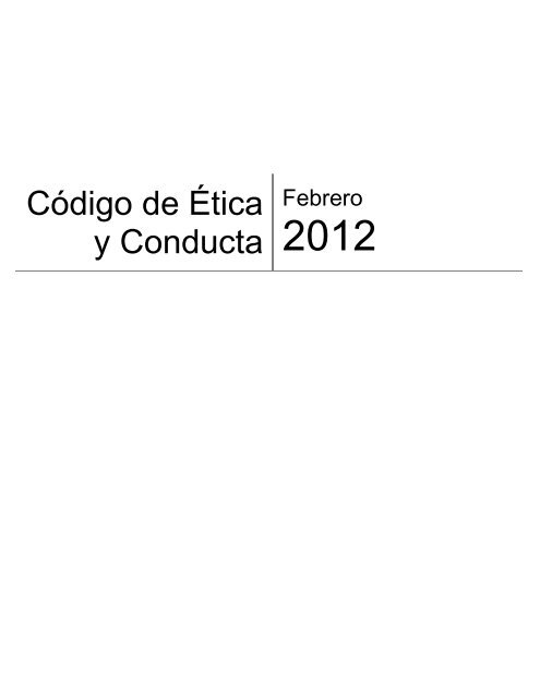 Código de Ética y Conducta - CrediClub