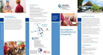 Flyer Schlaganfall (pdf) - Celenus Klinik für Neurologie Hilchenbach